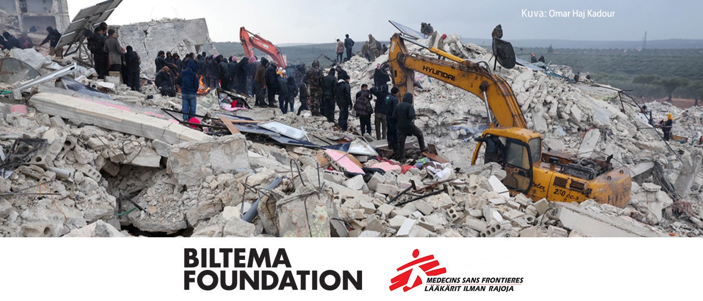 Biltema Foundation lahjoittaa lähes 900 000 euroa Turkin ja Syyrian maanjäristyskatastrofista kärsiville