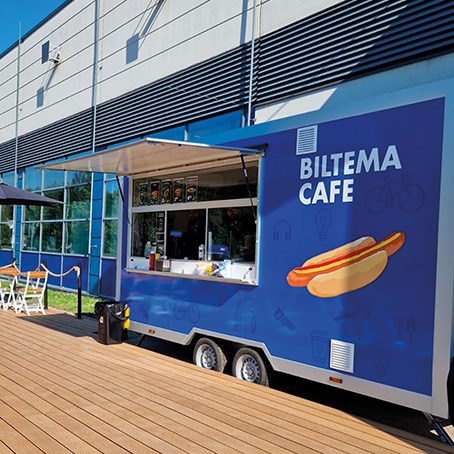 Tampereen Biltema saa oman Food Truck Cafe -kahvilavaunun